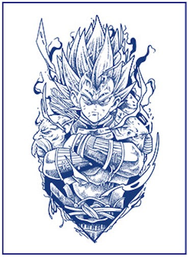 Dragon Ball-Saiyan Semi-permanent tattoos waterproof